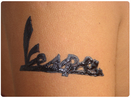 tatto henna vespa
